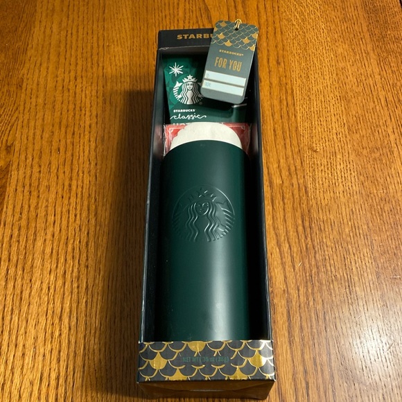 Starbucks Other - STARBUCKS Tumbler with lid giftset Marshmallow Hot Cocoa